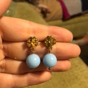 Tory burch ball drop earrings